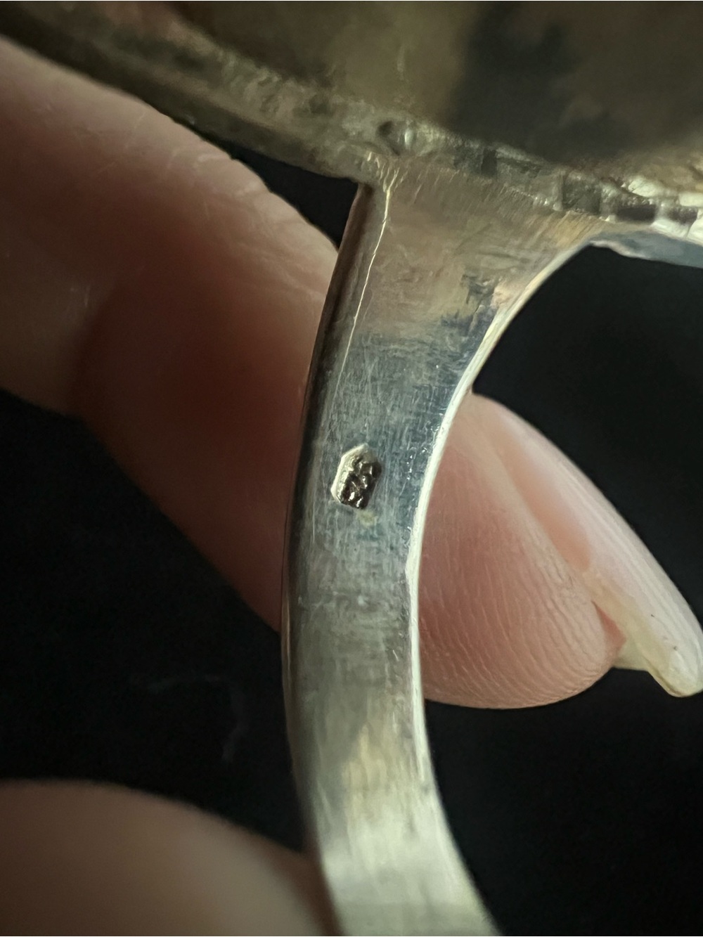 925 STERLING Silver Statement Ring SIZE 9.5 - Picture 4 of 8